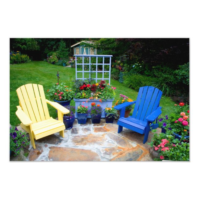 Garden-design i Garden Sammamish, 4 Fototryck (Framsidan)