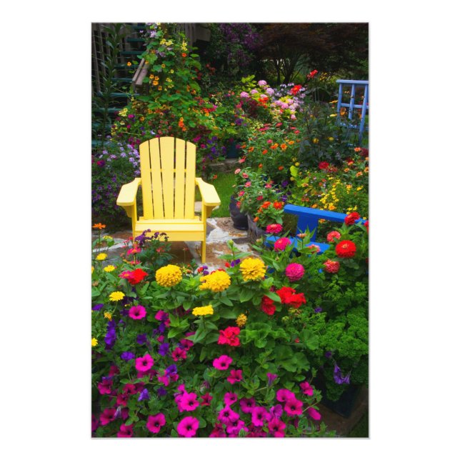 Garden-design i Garden Sammamish. Fototryck (Framsidan)