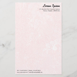 Garden - Diskret Rosa Brevpapper