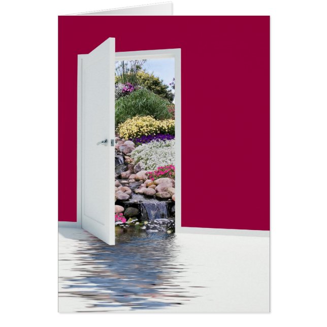 Garden Door Hälsningskort (Framsidan)