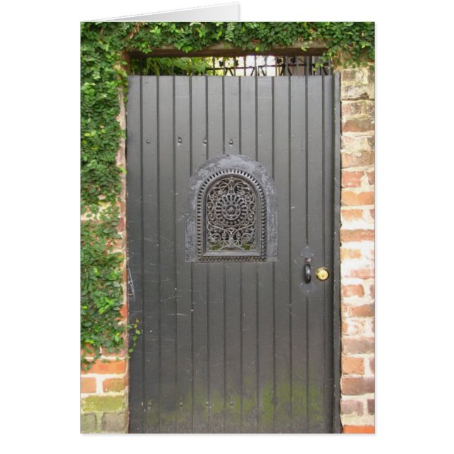 Garden Door Hälsningskort (Framsidan)