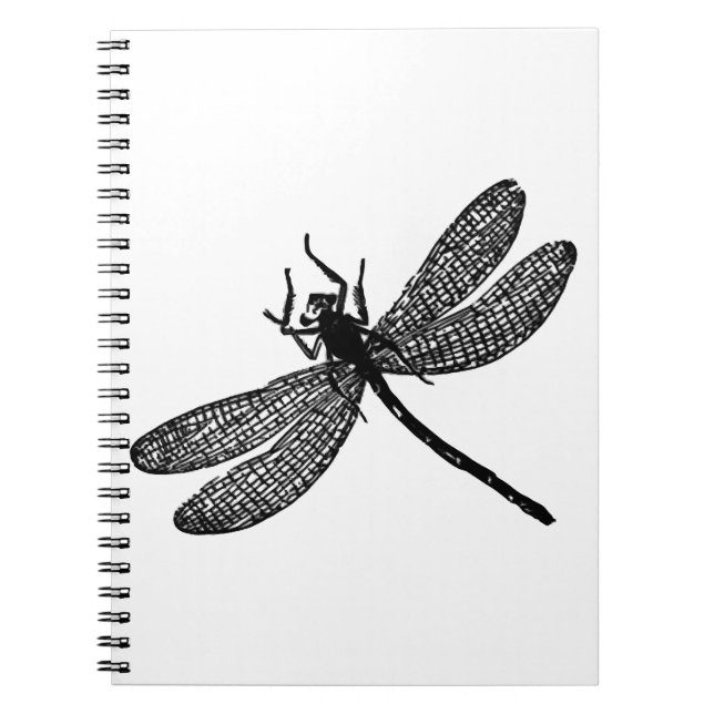 Garden Dragonfly Print Gift Tee Anteckningsbok (Framsidan)