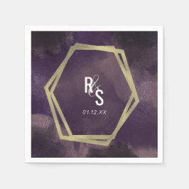 Garden Dreamy Ro Faux Guld Stänk Bröllop Pappersservett