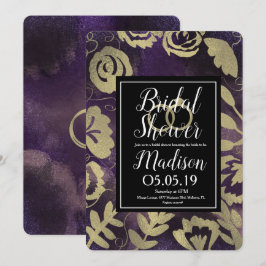 Garden Dreamy Ro Faux Guld Stänk Möhippa Inbjudningar