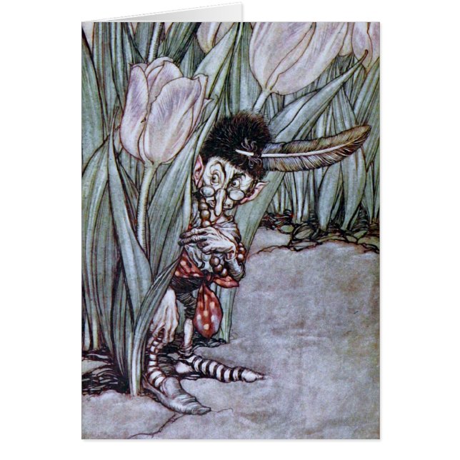 Garden Fairy Hälsningskort (Framsidan)