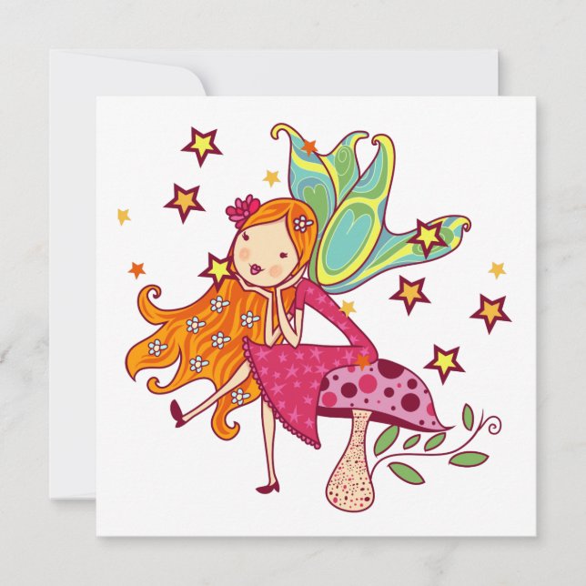 Garden Fairy on Mushroom (Framsida)