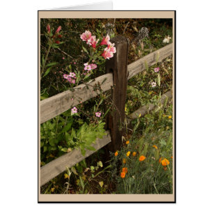 Garden Fence Card Hälsningskort