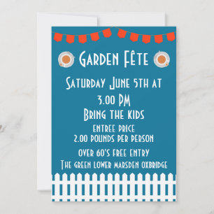Garden Fete-inbjudan Inbjudningar