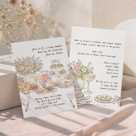 Garden Floral Baby Brunch Baby Shower Inbjudningar