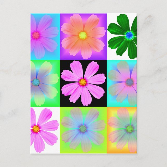 Garden Flower-9-vykort Vykort (Framsida)