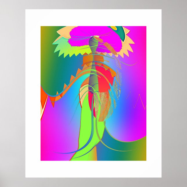 Garden Flower Art Poster (Framsidan)