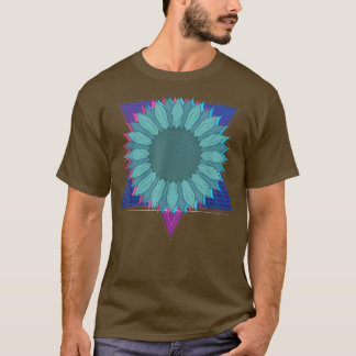 Garden Flower Blommar Retro 90s Vaporwave Sunflowe T Shirt