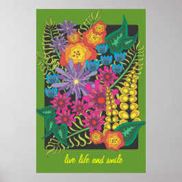 Garden Flower Bouquet Poster