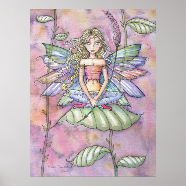 Garden Flower Fairy Art Poster Skriv ut (Framsidan)