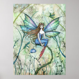 Garden Flower Fairy Poster Print by Molly Harrison
