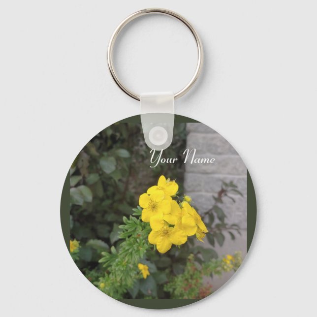 Garden Flower Keychain Nyckelring (Framsida)
