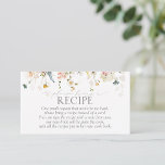 Garden Flower, sätt in ett mottagningskortet Tilläggskort<br><div class="desc">Designat för att matcha vårt bästa Inbjudningskort för möhippan, det här trendiget, var snäll och ge ett recept på en utformning av djurutrymmeskort med söt-bokstavsformat, typografi, mjölkragefärgblommor i nyanser av dammig blått, rosa, guld, vit och jordklotsbränd orange. En del av en samordnad svit. Visa sviten här: https://www.zazzle.com/collections/floral_frame_watercolor_bridal_shower-119976971110172029 Kontakta designern för...</div>