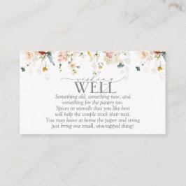 Garden Flower Wishing-hålskort Tilläggskort