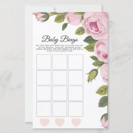 Garden Flowers Baby Bingo Baby Shower Game
