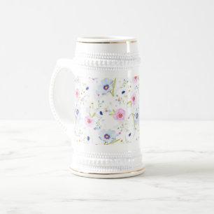Garden Flowers Beer Stein Sejdel