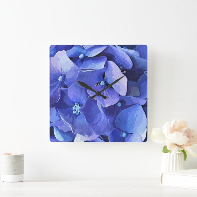 GARDEN FLOWERS FYRKANTIG KLOCKA (Hem)