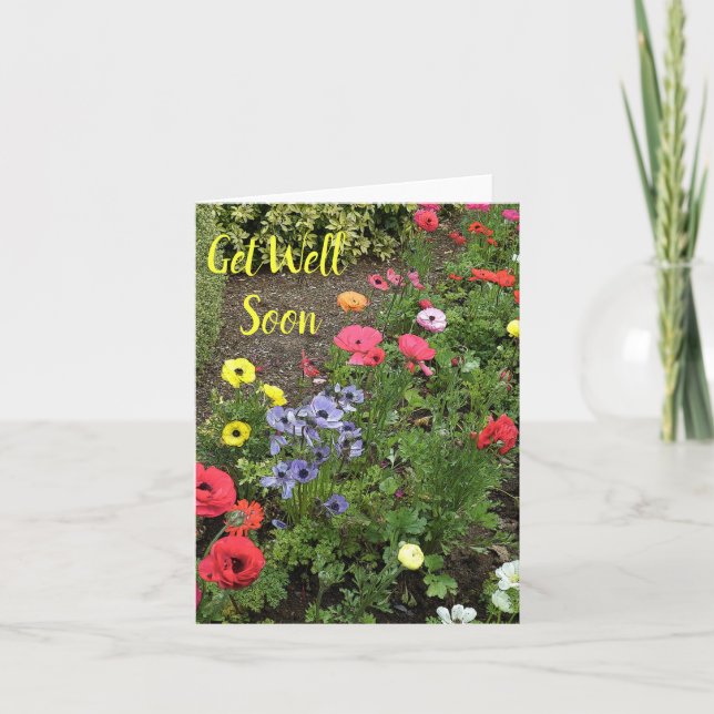 Garden Flowers in Bloom Kort (Framsida)