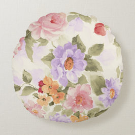 Garden Flowers Rund Kudde