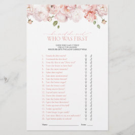 Garden Flowers sa att hon sa Rosa Shower Game