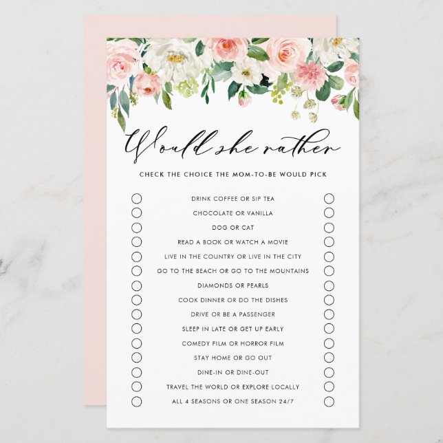 Garden Flowers skulle hellre vara babyskor (Fram/baksida)