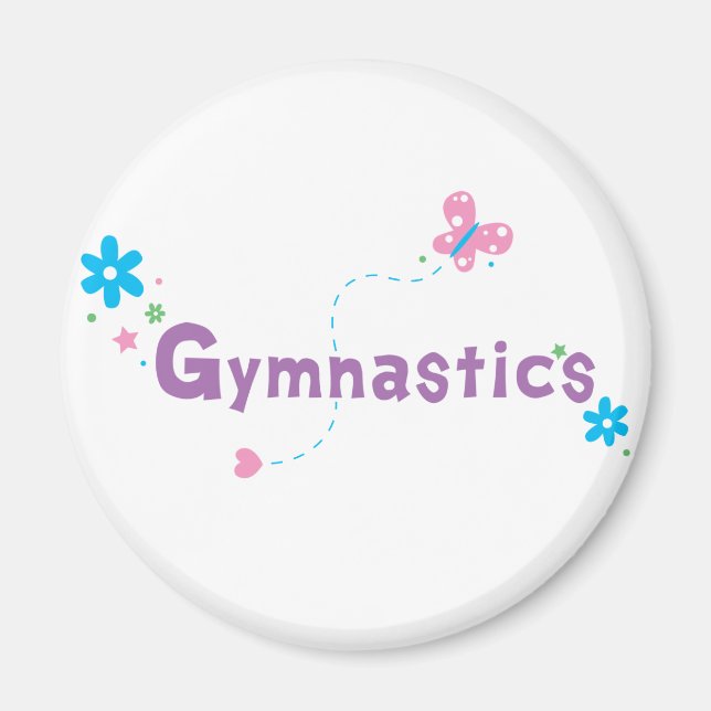 Garden Flutter Gymnastics Magnet (Framsidan)