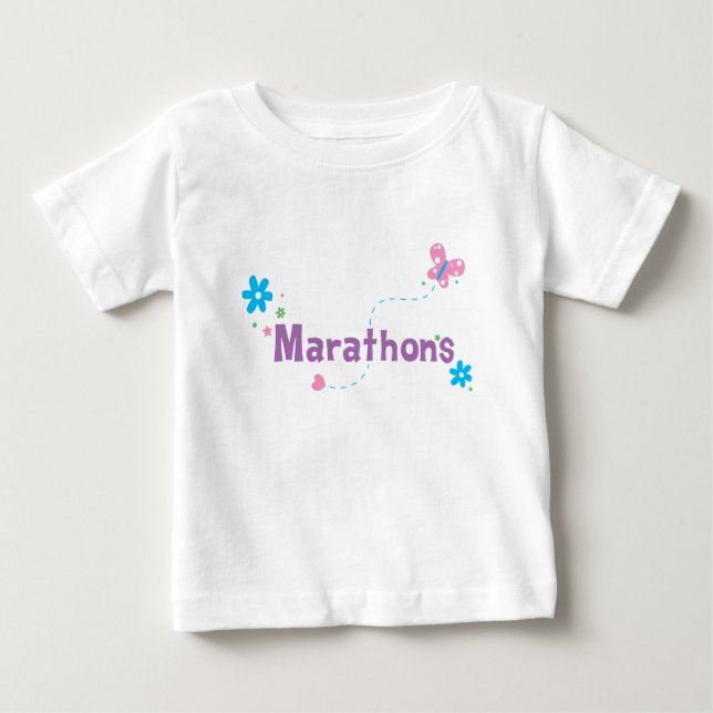 Garden Flutter Marathons Tee Shirt (Framsida)