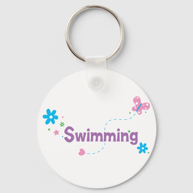 Garden Flutter Swimming Nyckelring (Framsida)