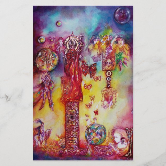 GARDEN FÖR BORTTAPPADEN SHADOWS, FE OCH BUTTERFLIE BREVPAPPER (Framsida)