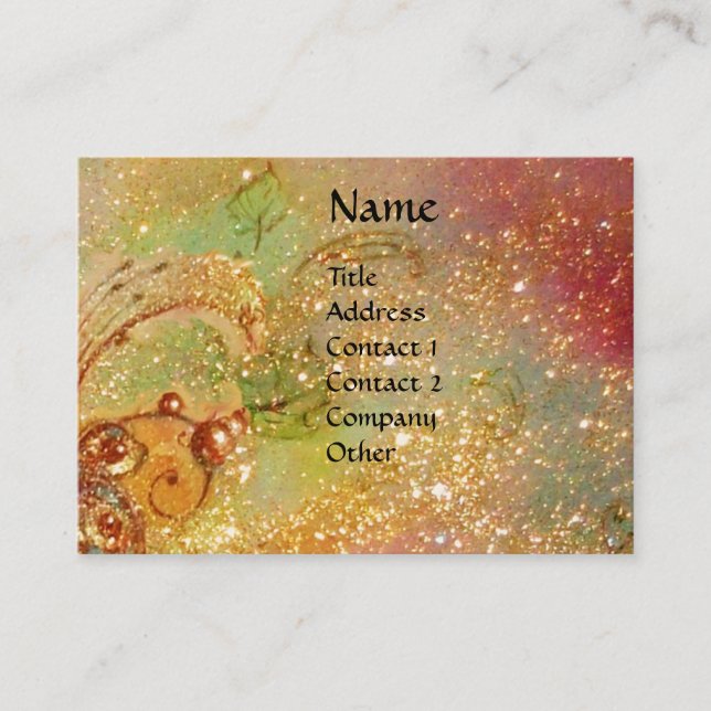 GARDEN FÖR BORTTAPPADEN SHADOWS/FLYING RED DRAGON VISITKORT (Framsida)