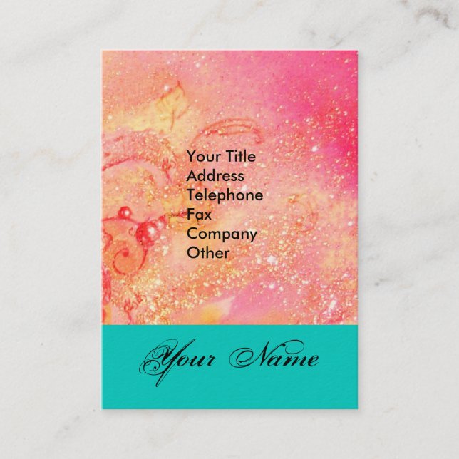 GARDEN FÖR BORTTAPPADEN SHADOWS STAR DUST MONOGRAM VISITKORT (Framsida)