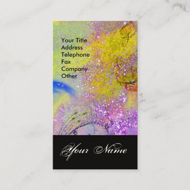 GARDEN FÖR BORTTAPPADEN SHADOWS STAR DUST MONOGRAM VISITKORT (Framsida)