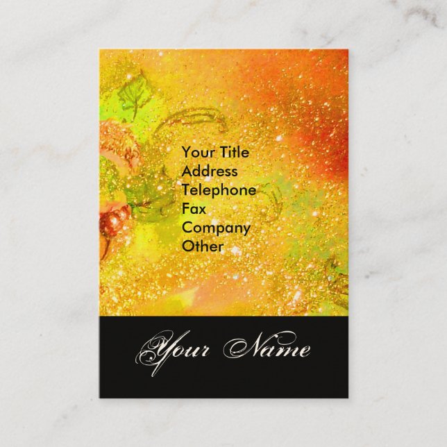 GARDEN FÖR BORTTAPPADEN SHADOWS STAR DUST MONOGRAM VISITKORT (Framsida)