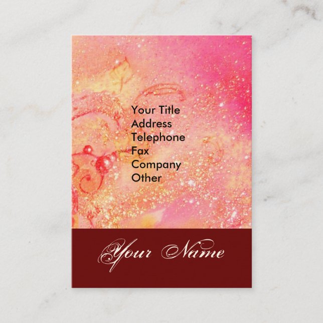 GARDEN FÖR BORTTAPPADEN SHADOWS STAR DUST MONOGRAM VISITKORT (Framsida)