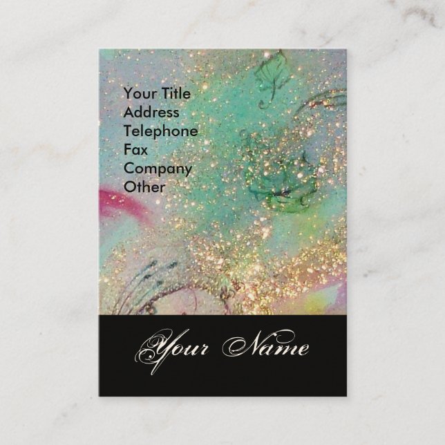 GARDEN FÖR BORTTAPPADEN SHADOWS STAR DUST MONOGRAM VISITKORT (Framsida)