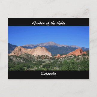 Garden för GODS-vyn ~ Colorado Postcard Vykort