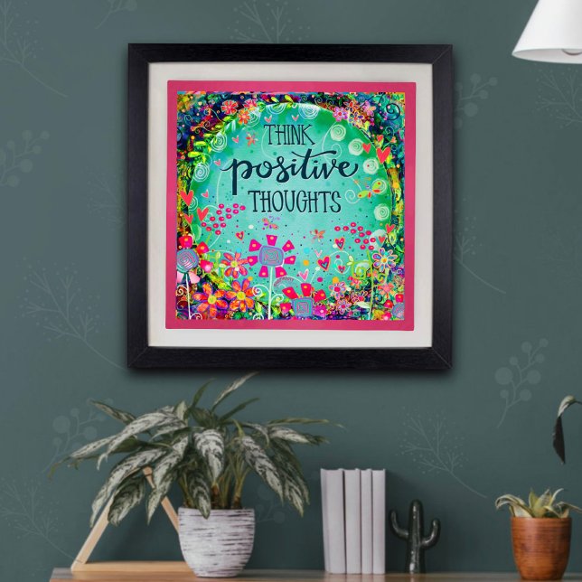Garden för inspirationerande "Tänka Positive Thoug Poster (Skapare uppladdad)