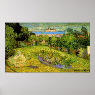 Garden från Daubigny av Vincent van Gogh Poster