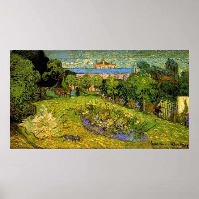 Garden från Daubigny av Vincent van Gogh Poster (Framsidan)