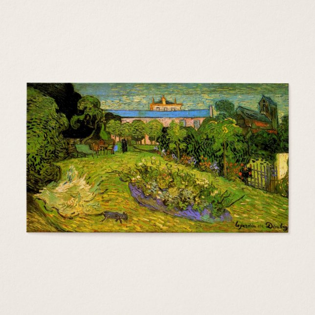 Garden från Daubigny av Vincent van Gogh Visitkort (Framsidan)
