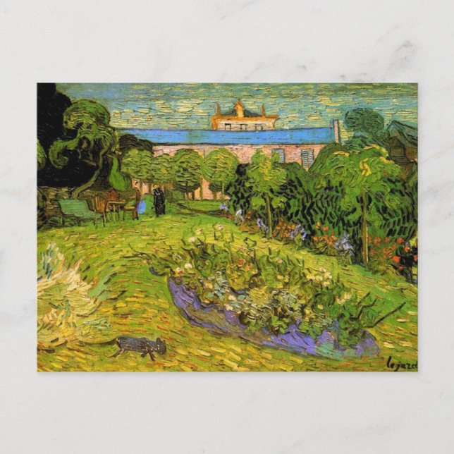 Garden från Daubigny av Vincent van Gogh Vykort (Framsida)