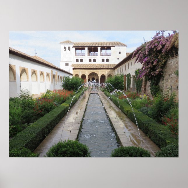 Garden från Generalife, Alhambra, Spanien - Poster (Framsidan)
