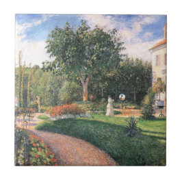 Garden från Les Mathurins Camille Pissarro Kakelplatta
