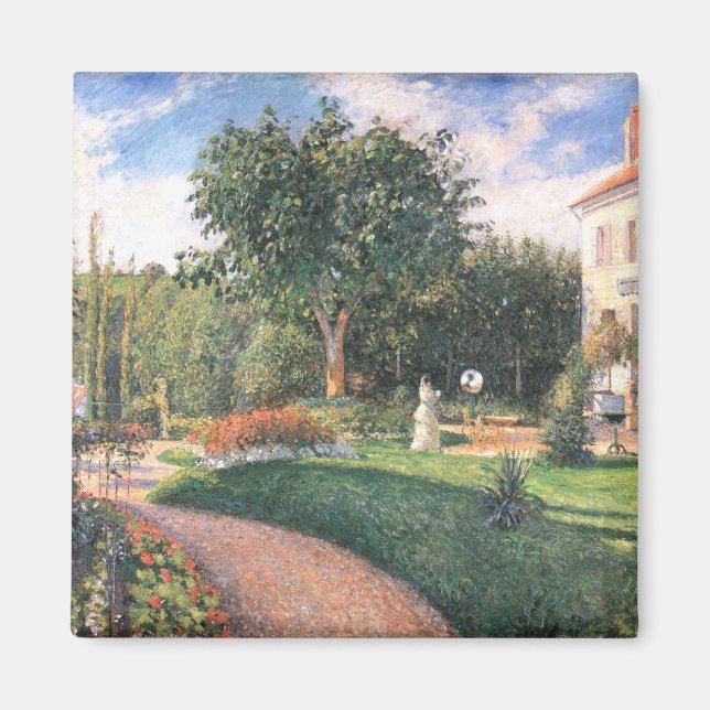 Garden från Les Mathurins Camille Pissarro Magnet (Framsidan)
