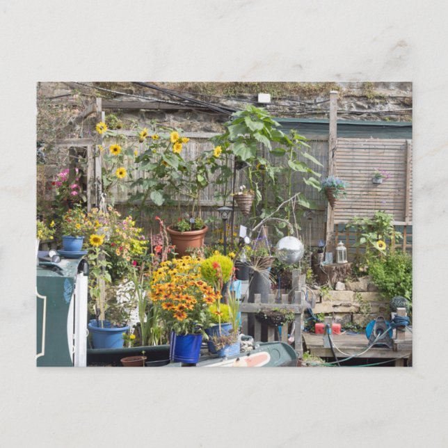Garden från Rochdale-kanalen Vykort (Framsida)