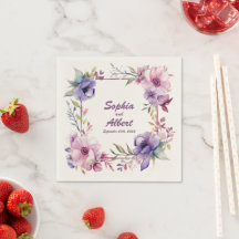 Garden från Romantik: Personlig Bröllop Napkins